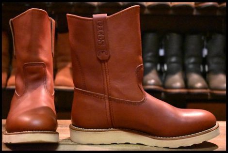 【7.5E 美品 15年】レッドウィング 8866 ペコス 赤茶 オロラセット プルオン クッションソール ブーツ redwing pecos HOPESMORE
