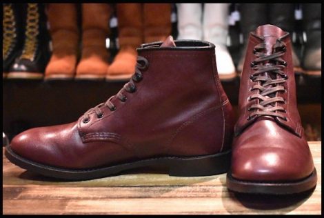 【9.5D 美品 17年】レッドウィング 9062 ベックマン ブラックチェリー フェザーストーン フラットボックス ブーツ redwing HOPESMORE
