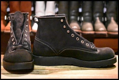 【7D 箱付 未使用 nonnative 11年】レッドウィング 2900 ラインマン 黒スエード ラフアウト LTT ブーツ ノンネイティブ  redwing HOPESMORE