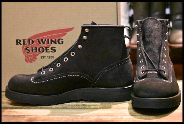 【7D 箱付 未使用 nonnative 11年】レッドウィング 2900 ラインマン 黒スエード ラフアウト LTT ブーツ ノンネイティブ  redwing HOPESMORE