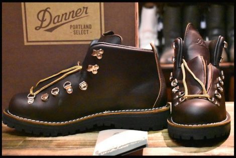 【9EE 箱付 未使用 白タグ】Danner ダナー マウンテンライト 30866 茶 ブラウン ゴアテックス GORE-TEX 編み上げ ブーツ  HOPESMORE