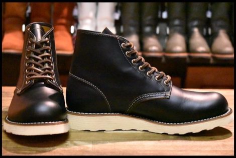 【8D 箱付 美品 19年】レッドウィング 9870 アイリッシュセッター ブラック クローンダイク プレーントゥ ブーツ redwing  HOPESMORE