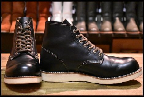 【8D 箱付 美品 19年】レッドウィング 9870 アイリッシュセッター ブラック クローンダイク プレーントゥ ブーツ redwing HOPESMORE