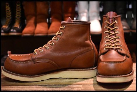 【8E 良品 06年】レッドウィング 8875 アイリッシュセッター 赤茶 オロラセット モックトゥ レースアップ ブーツ redwing HOPESMORE