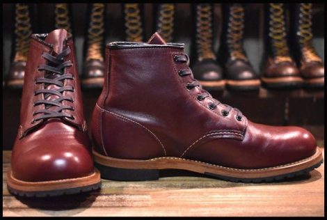 【9.5D 箱付 美品 18年】レッドウィング 9411 ベックマン ブーツ ブラックチェリー フェザーストーン プレーン redwing HOPESMORE