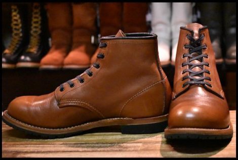 【9.5D 良品 15年】レッドウィング 9016 ベックマン 茶 シガー フェザーストーン 編み上げ レースアップ ブーツ redwing HOPESMORE