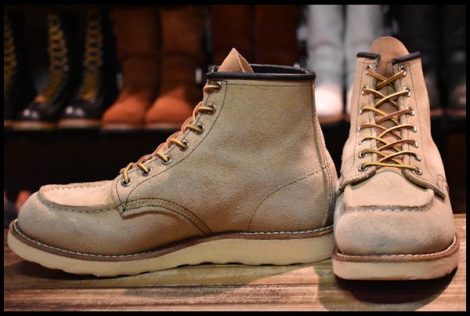 【8E 良品 11年】レッドウィング 8173 スエード アイリッシュセッター ホーソーン ラフアウト モックトゥ ブーツ redwing HOPESMORE