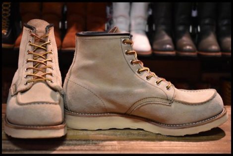 【9D 良品 09年】レッドウィング 8173 スエード アイリッシュセッター ホーソーン ラフアウト モックトゥ ブーツ redwing HOPESMORE