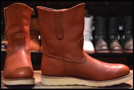 【8E 箱付 美品 11年】レッドウィング 8866 ペコス 赤茶 オロラセット プルオン クッションソール ブーツ redwing pecos HOPESMORE