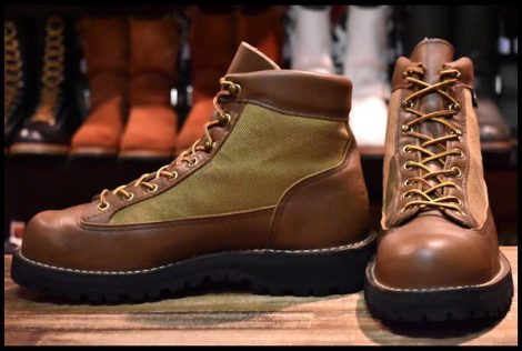 【8EE 美品 白タグ】Danner ダナーライト 30420X 茶 ブラウン ゴアテックス GORE-TEX ハイキング 編み上げ レースアップ ブーツ HOPESMORE