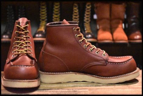 【6.5D 良品 12年】レッドウィング 9106 アイリッシュセッター 赤茶 レッド ブラウン モックトゥ 8875 編み上げ ブーツ redwing HOPESMORE