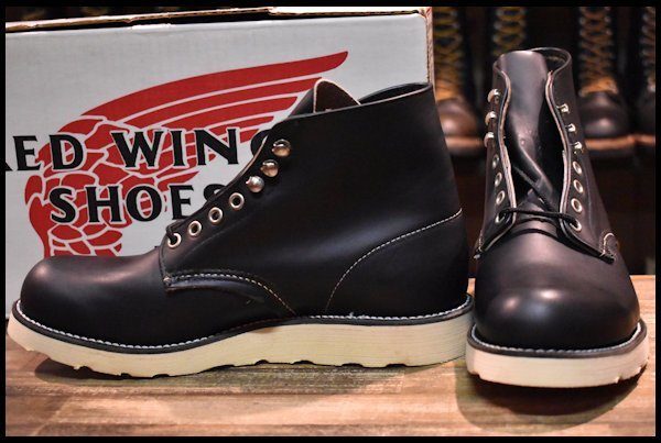 【7.5D 箱付 DEAD 犬タグ 97年】レッドウィング 8165 アイリッシュセッター 黒 ブラッククローム プレーントゥ ブーツ redwing  HOPESMORE