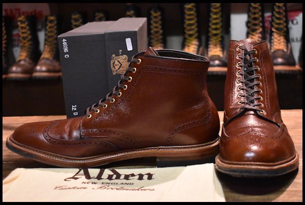 ALDENのブーツですALDEN Leather soul別注 ブーツ 6 1/2 本革 カーキ