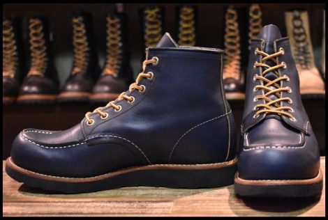 【8E 良品 14年】レッドウィング 8853 アイリッシュセッター インディゴ ポーテージ ネイビー 青 モックトゥ ブーツ redwing HOPESMORE