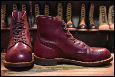 【9D 美品 15年】レッドウィング 8012 アイアンレンジ マンソン バーガンディ セトラー キャップトゥ ブーツ redwing HOPESMORE