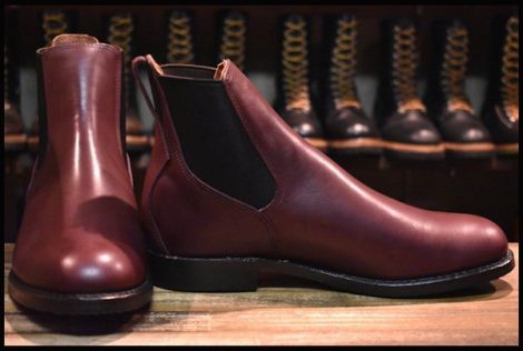 【9.5D 箱付 未使用 17年】レッドウィング 9077 Mil-1 CongressBoots ミルワン コングレス ブーツ ブラックチェリー サイドゴア HOPESMORE