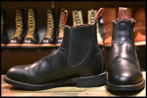 【6.5E 良品 08年】レッドウィング 8194 チェルシー サイドゴア 黒 ブラッククローム ブーツ redwing HOPESMORE