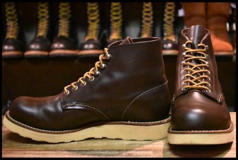 【6.5D 良品 羽タグ】レッドウィング 8160 アイリッシュセッター ガラスレザー ブラウン 茶 レースアップ ブーツ redwing HOPESMORE