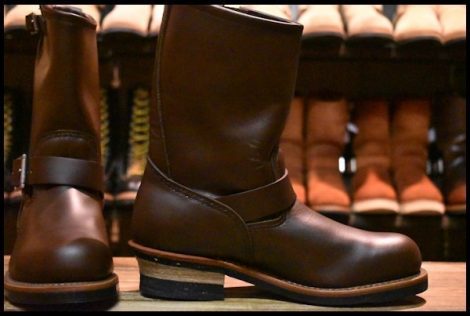 【8D 未使用 09年】レッドウィング 2269 エンジニア チョコレート クローム ブラウン 茶 スチールトゥ ブーツ 2967 redwing HOPESMORE