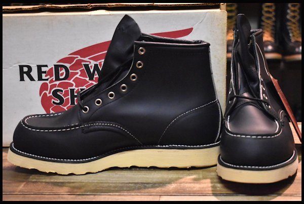 【8E 箱付 DEAD 犬タグ 99年】レッドウィング 8179 アイリッシュセッター 黒 ブラッククローム モックトゥ ブーツ redwing  HOPESMORE