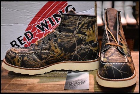 【9D 箱付 DEAD 03年】レッドウィング 8150 アイリッシュセッター リアルツリー 迷彩 カモフラ モックトゥ ブーツ redwing HOPESMORE