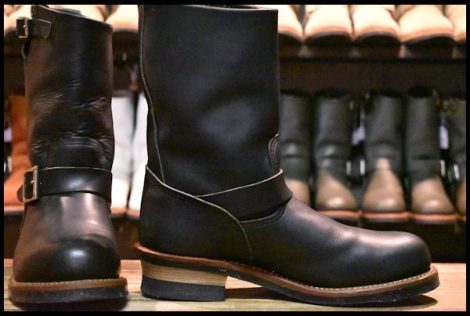 【9D 箱付 美品 11年】レッドウィング 9085 エンジニア 黒 ブラック ハーネス スチールトゥ 2268 ブーツ redwing HOPESMORE