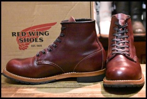 【8D 箱付 美品 18年】レッドウィング 9411 ベックマン ブラックチェリー フェザーストーン プレーントゥ ブーツ redwing HOPESMORE