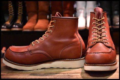 【8E 良品 羽タグ】レッドウィング 8875 アイリッシュセッター 赤茶 オロラセット モックトゥ 編み上げ ブーツ redwing HOPESMORE