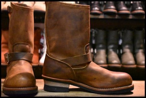 【9.5D 良品 09年】レッドウィング 2972 エンジニア 茶 カッパー ラフ＆タフ ブラウン スチールトゥ ブーツ redwing HOPESMORE