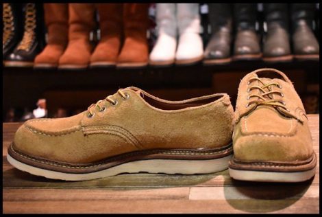 【9D 良品 11年】レッドウィング 8105 スエード オックスフォード メイズ アビレーン ラフアウト モックトゥ ブーツ redwing HOPESMORE