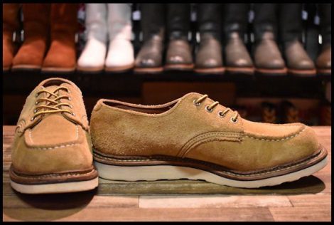 【9D 良品 11年】レッドウィング 8105 スエード オックスフォード メイズ アビレーン ラフアウト モックトゥ ブーツ redwing HOPESMORE