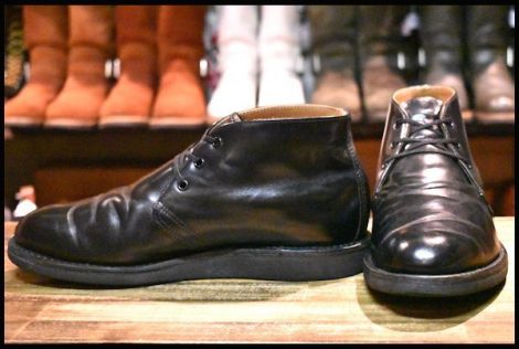 【9D 良品 10年】レッドウィング 9196 ポストマン チャッカ 黒 ブラック シャパラル 短靴 レースアップ 編み上げ ブーツ redwing HOPESMORE