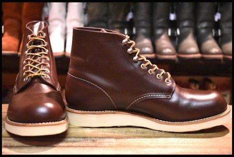 【9.5D 美品 10年】レッドウィング 8134 アイリッシュセッター ブラウン チョコレート クローム プレーントゥ ブーツ redwing HOPESMORE