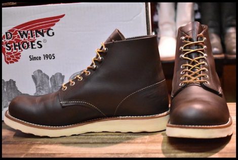 【9.5D 箱付 良品 09年】レッドウィング 8132 アイリッシュセッター 茶 チョコレートクローム プレーントゥ ブーツ redwing 8134 HOPESMORE
