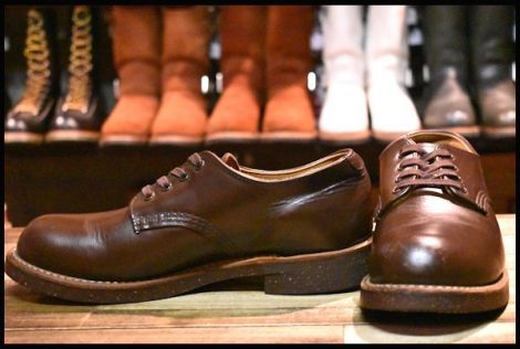 【6.5D 良品 15年】レッドウィング 8050 フォアマン オックスフォード 茶 チョコレート クローム ローカット ブーツ redwing HOPESMORE
