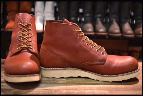 【10D 箱付 良品 09年】レッドウィング 8166 アイリッシュセッター 赤茶 オロラセット プレーントゥ 編み上げ ブーツ redwing HOPESMORE