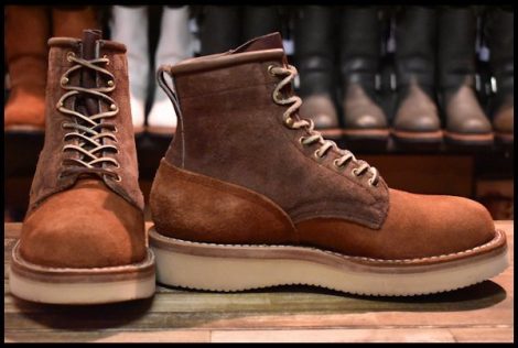 【8E 箱付 良品】WHITE’S ホワイツ ノースウエスト 350NWCRO ツートン ラフアウト ビブラム2021シングル 編み上げ ブーツ HOPESMORE