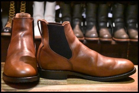 【11D 箱付 美品 16年】レッドウィング 9078 Mil-1 Congress Boots チーク サイドゴア ミルワン ブラウン 茶 ブーツ redwing HOPESMORE