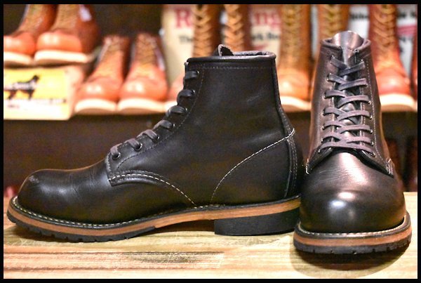 【6.5D 良品 19年】レッドウィング 9414 ベックマン 黒 ブラック フェザーストーン プレーントゥ 9014 ブーツ redwing  HOPESMORE