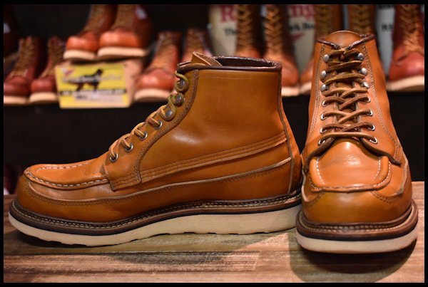 【8E 良品 14年】レッドウィング 9850 ゴールドラセット カヌーモック アイリッシュセッター レースアップ ブーツ redwing  HOPESMORE