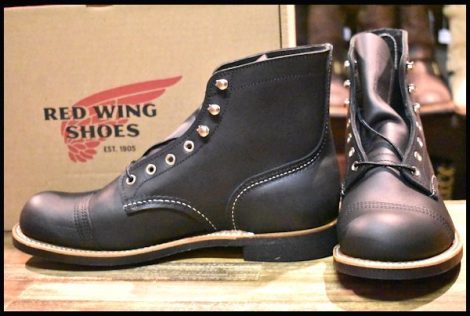 【8.5D 箱付 未使用 23年】レッドウィング 8084 アイアンレンジャー ブラック ハーネス 黒 キャップドトゥ ブーツ redwing HOPESMORE