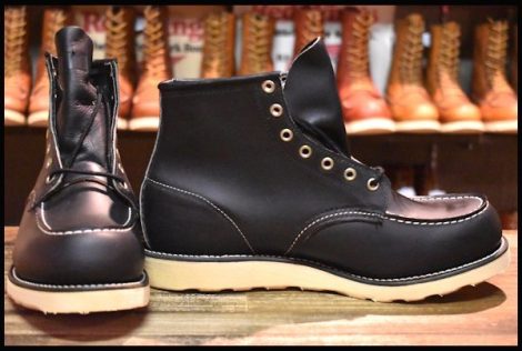 【10D DEAD 羽タグ 99年】レッドウィング 8130 アイリッシュセッター 黒 ブラッククローム モックトゥ ブーツ 8179 redwing HOPESMORE