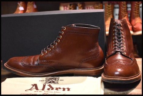 ALDEN オールデン ブーツ US9 1/2(27.5cm位) 茶ミドルブーツカット