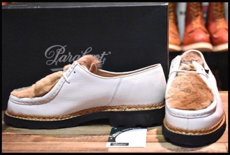 【41.5 箱付 未使用 アローズ別注】Paraboot パラブーツ MICHAEL LAPIN 149731 ラビットファー ミカエルラパン ホワイト 白 HOPESMORE