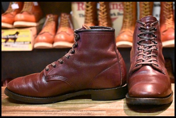 【7.5D 良品 17年】レッドウィング 9062 ベックマン ブラックチェリー フェザーストーン フラットボックス ブーツ redwing  HOPESMORE