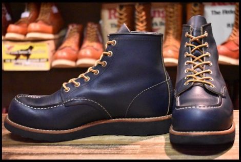 【8E 良品 14年】レッドウィング 8853 アイリッシュセッター インディゴ ポーテージ ネイビー 青 モックトゥ ブーツ redwing HOPESMORE