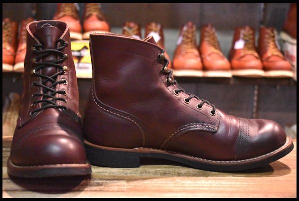 【8D 良品 17年】レッドウィング 8119 アイアンレンジャー オックスブラッドメサ キャップトゥ アイアンレンジ ブーツ redwing  HOPESMORE