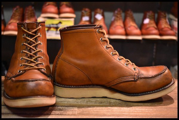 【7E 良品 旧犬タグ スクエアステッチ 82年6月刻印】レッドウィング 875 アイリッシュセッター ブーツ 茶 redwing ビンテージ  HOPESMORE