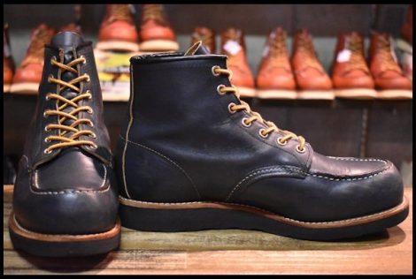 【8E 良品 14年】レッドウィング 8853 アイリッシュセッター インディゴ ポーテージ ネイビー 青 モックトゥ ブーツ redwing HOPESMORE