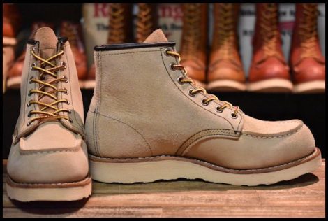 【7D 美品 11年】レッドウィング 8173 スエード アイリッシュセッター ホーソーン ラフアウト モックトゥ ブーツ redwing HOPESMORE